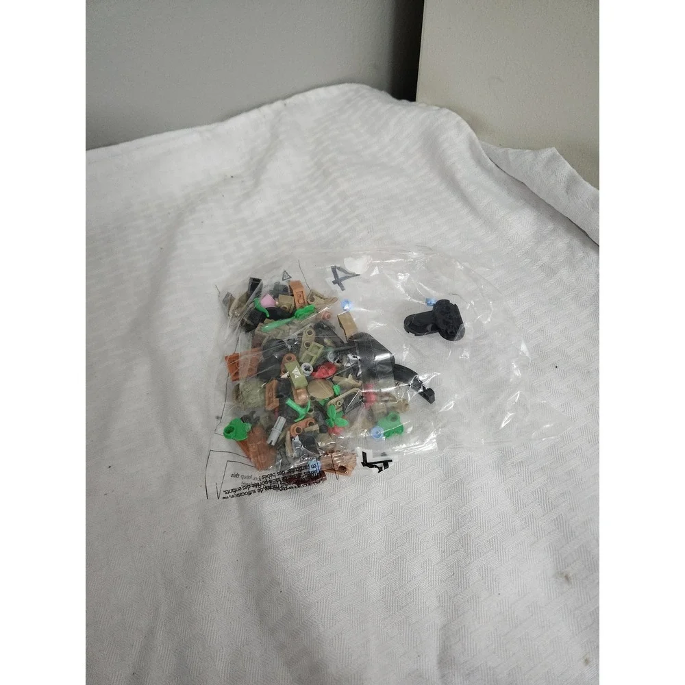 LEGO Replacement Parts Bag 4 Factory Sealed Bricks and Elements Mixed Colors